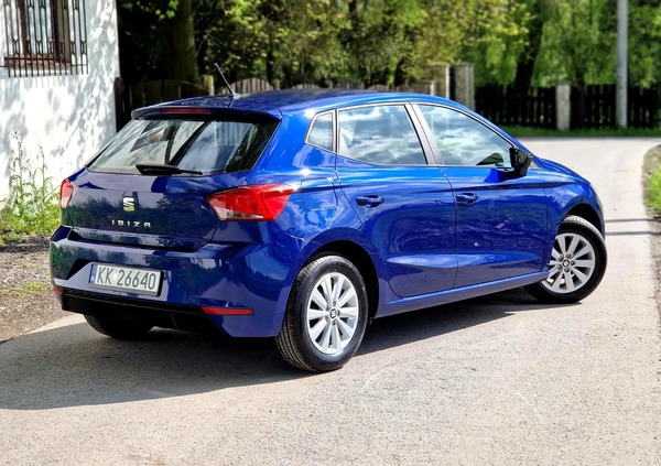 Seat Ibiza cena 42500 przebieg: 21000, rok produkcji 2018 z Kraków małe 667